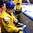 HELSINKI, FINLAND - DECEMBER 30: Sweden's Dmytro Timashov #17 changes skates between shifts during preliminary round action at the 2016 IIHF World Junior Championship. (Photo by Matt Zambonin/HHOF-IIHF Images)

